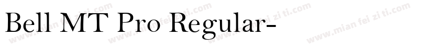Bell MT Pro Regular字体转换